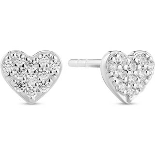 Cuore Øreringe, Silver