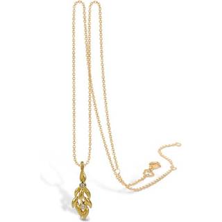 Blossom Copenhagen Forrest halskæde i forgyldt med blade cubic zirkonia