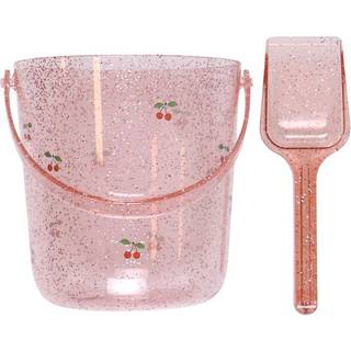 Konges Sløjd Strandsæt Glitter spand og skovl - Cherry