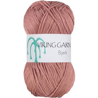 Viking Bjørk 582 Askerosa Indhold: 50% Bambus, 50% bomuld Vægt/længde: 50 g = ca. 147 meter Anbefalet pind: 3 mm Anbefalet hæklenål: 2.5 mm Strikkefasthed: 10 cm = 25 m Vask: 40°C / Tørres fladt.