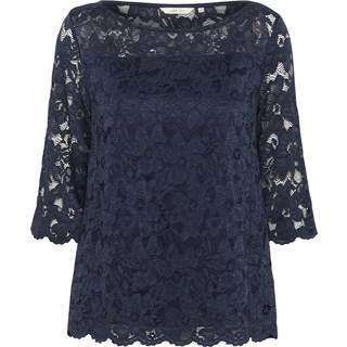 Cream Crpria Lace Blouse Bluser 10614100 Navy Blazer (SMALL)