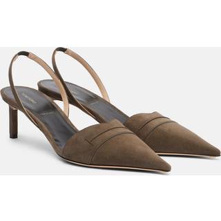 Tom Ford Eva 55 suede slingback pumps - brown - EU 41