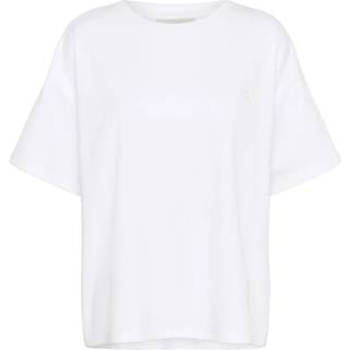 My Essential Wardrobe Danamw Emb. Tee Toppe & T-Shirts 10705101 Bright White (XL/XXL)