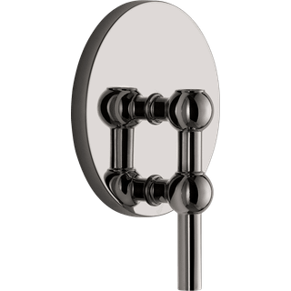 Stoff Nagel Wall Candle Holder - Lysestager Zinklegering Black Chrome - 9067