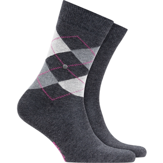 Burlington 2-pak Everyday Mix Cotton Sock - Darkgrey - Str 36/41