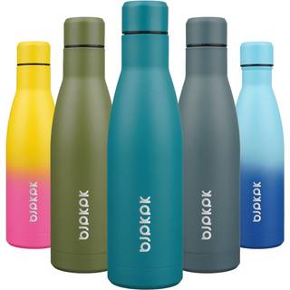 Bjpkpk 17oz isolerede vandflasker rustfrit st?l sportsvandflasker holder kolde og varme til rejse opvaskemaskine sikker s?bl?