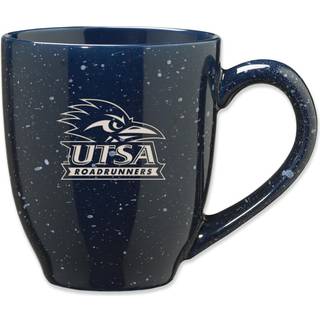 Rico Industries NCAA Texas -San Antonio Roadrunners - Utsa Primary 16 Oz Team Color Laser Graveret Speckled Ceramic Coffee Mug