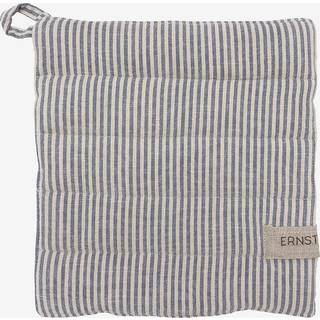 ERNST Ernst grydelap stribet 23x25 cm Blå-beige