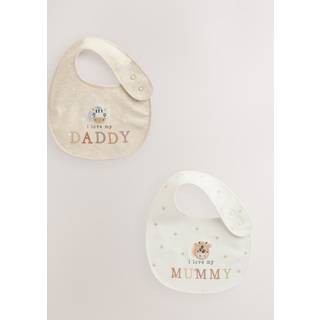 Next Jeg elsker min mor/far Baby BIBS 2 pakke