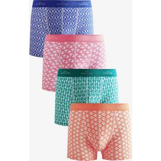Next Bright Sealife Print Signature Cotton Rich Boxers 4 Pack