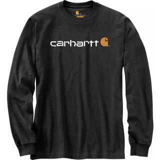Carhartt Core Logo L/S Longsleeve Herrer størrelse M farve sort