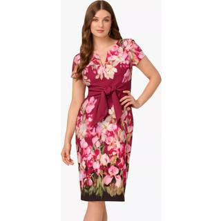 Adrianna Papell Adrianna Papell Rød Stretch Twilight Kjole Med Slips Foran - 42