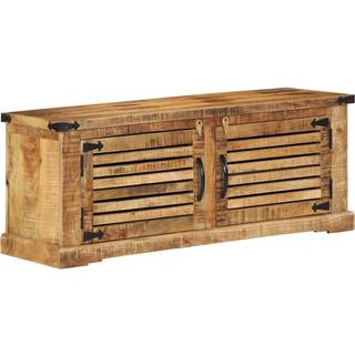 Sko skab med opbevaring Brun 110 x 38 x 45 cm Massivt mangotræ
