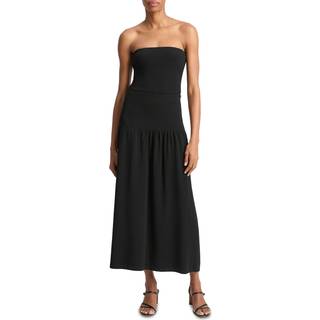 Vince Knitted high-rise midi skirt - black - L