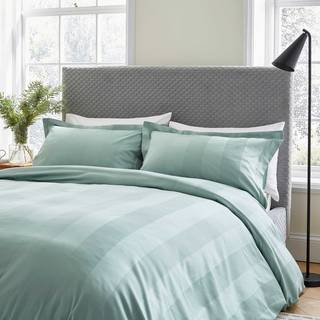 Bedeck of Belfast Bedeck of Belfast Celadon Serra Dobby Duvet Cover and Pillowcase Set