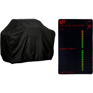 Char-Broil Professional 2200 / 3400 / 3500 / 4400 / 4500 Grill Overtræk & Gasflaske Niveau Indikator i Stål