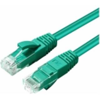 MICROCONNECT CAT6A UTP 0.3m Green LSZH