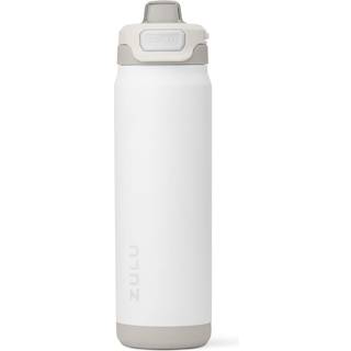 Zulu Powerfill Pro 24oz Rustfrit stål Vandflaske med hurtigt fyld låg Triple Walled Vacuum Isoleret metal lækage Bevis Låst låg Sip og chug genan