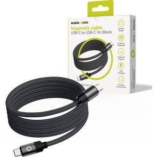Mobile Origin Magnetic Patented Original Cable USB-C to USB-C - 1m - Black