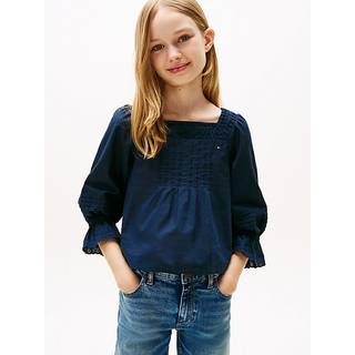 Broderie Anglaise Pintuck Blouse