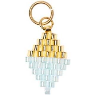 Mix it Up - Jewellery Brick Stitch Raute gold-blau 10x15mm - Blau