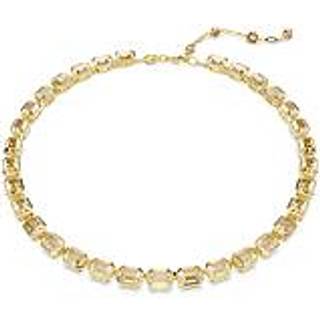 Millenia Tennis Halskette, Oktagon-Schliff, Gelb, Goldlegierungsschicht
