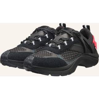 Signatursneakers med mesh og ruskind