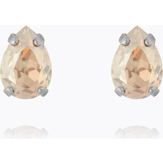 Petite Drop Stud øreringe golden shadow rhodium