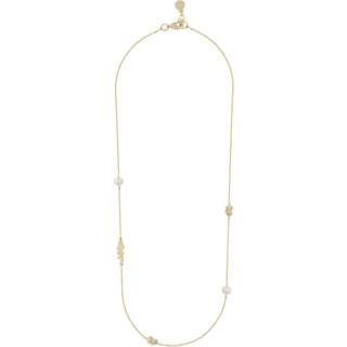 Snö Of Sweden Brittany Necklace Gold/White 42cm