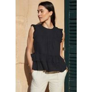 Threadbare Flæsekant Frill Smock Shell Top42