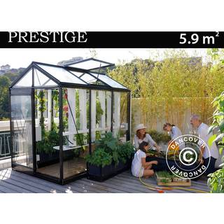 ACD Drivhus glas, PICCOLO 5,9m², 1,59x3,71x2,21m, Sort