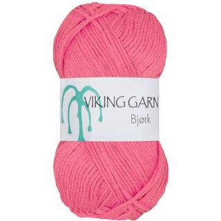Viking Bjørk 552 Abrikos Indhold: 50% Bambus, 50% bomuld Vægt/længde: 50 g = ca. 147 meter Anbefalet pind: 3 mm Anbefalet hæklenål: 2.5 mm Strikkefasthed: 10 cm = 25 m Vask: 40°C / Tørres fladt.