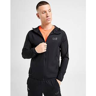 EA7 Emporio Armani Interlock Vigor Full Zip Hoodie, Sort - L