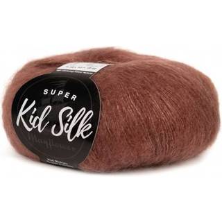 Mayflower Super Kid Silk 75 Brunette Indhold: 76% mohair, 24% silke Vægt/Længde: 25 g = ca. 195 m Anbefalede pinde: 4.5-5 mm Strikkefasthed: 10 x 10 cm = 22 m x 27 p Vask:Håndvask/ Tåler ikke tørretumbling.