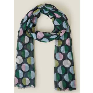 Accessorize Accessorize Blue Geometric Polka Dot Scarf