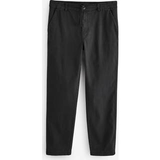 Threadbare Threadbare Black Elasticated Waist Regular Fit Chino Trousers