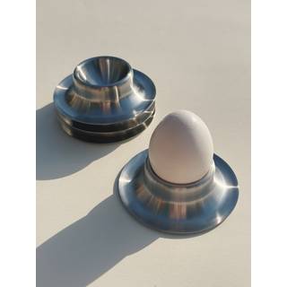 Æggebægre i Rustfrit Stål – Sæt med 4 stk