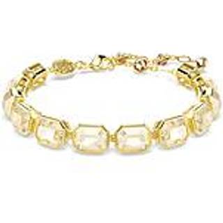 Millenia Tennis Armband, Oktagon-Schliff, Karamell, Goldlegierungsschicht