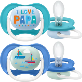 Philips Avent SCF080/03 Ultra Air sutter 2-pak - assorteret farver