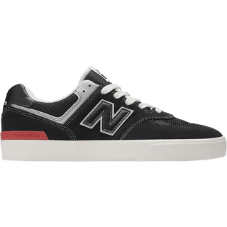 New Balance Unisex NB Numeric 574 Vulc i Sort/Hvid Suede/Mesh, Størrelse 45.5