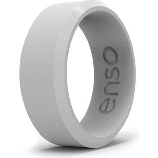 Enso Rings Bevel Classic Silikone Vielsesring - Hypoallergen Unisex Bryllupsb?nd - Komfortabelt b?nd til aktiv livsstil - 8 mm bred 2,16 mm tyk M