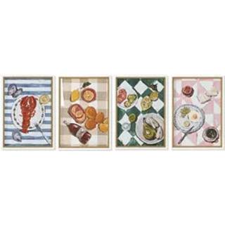 Maleri Home ESPRIT Krystal Træ MDF 50 x 2,5 x 70 cm