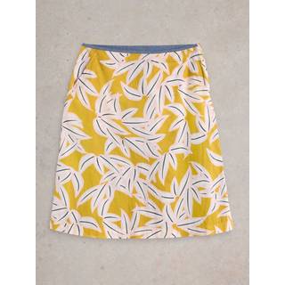 White Stuff White Stuff Yellow Cotton Nell Reversible Skirt