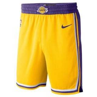 Los Angeles Lakers Icon Edition Nike NBA Swingman-shorts til mænd - gul