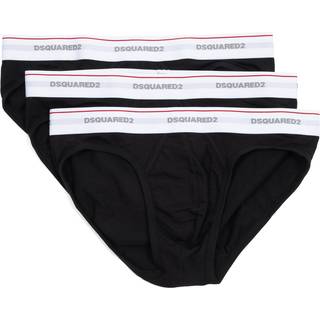 DSQUARED2 Underwear 3 Pack Briefs Black
