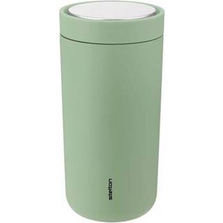 Stelton To Go Click Stål krus 0,4 L - Soft Seagrass