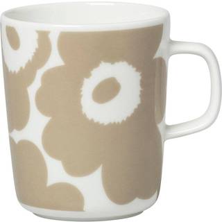 OIVA krus, 2,5 dl., unikko, hvid/beige