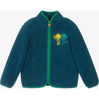 Stella McCartney Kids Embroidered fleece jacket - blue - Y 8