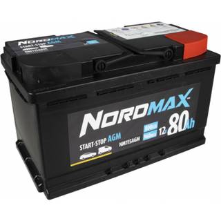 Nordmax AGM-batteri, 80Ah / 12V