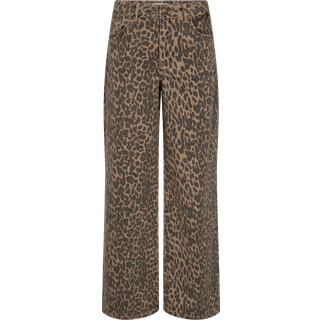 Mos Mosh Mmdara Leo Pants Bukser 172380 Leopard Print (Regular, 25)